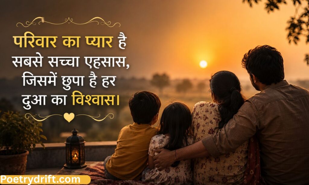 Family Love Shayari in Hindi Text