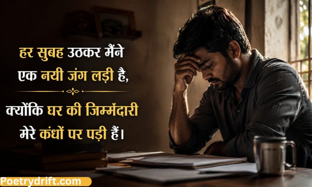 Ghar ki jimmedari shayari