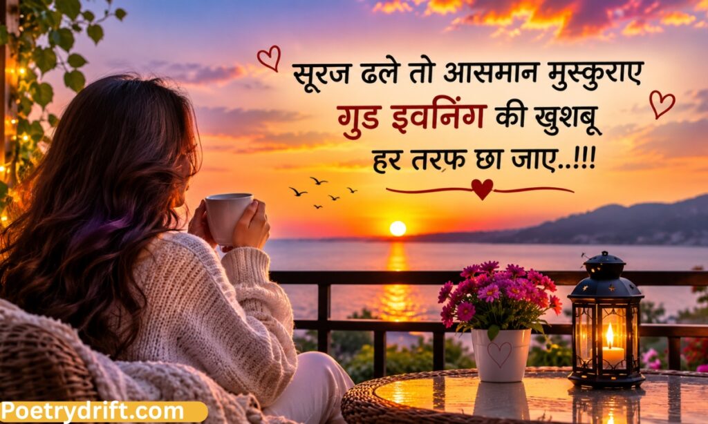 Good Evening Shayari in English