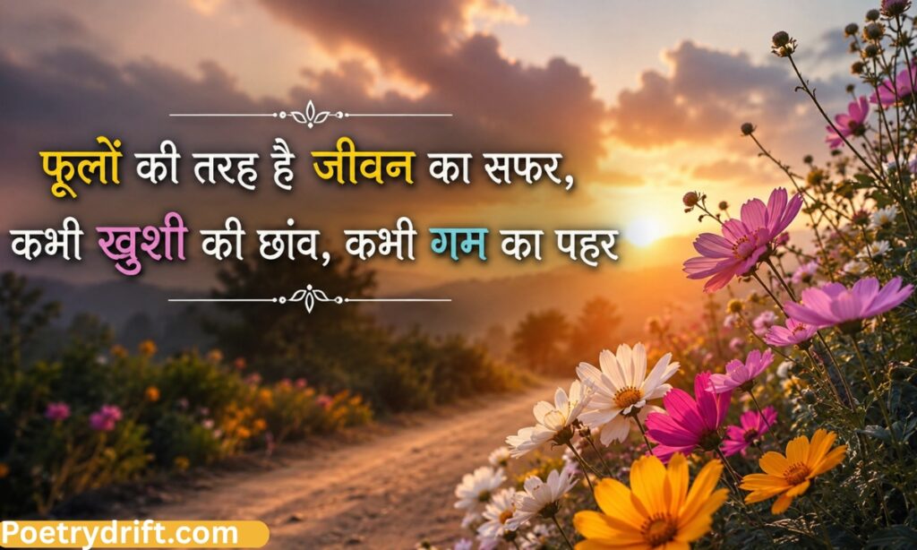 Life Flower Shayari