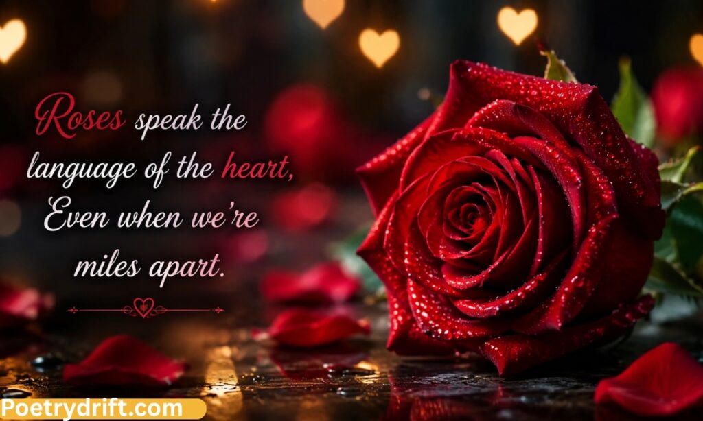 Rose Flower Shayari in English