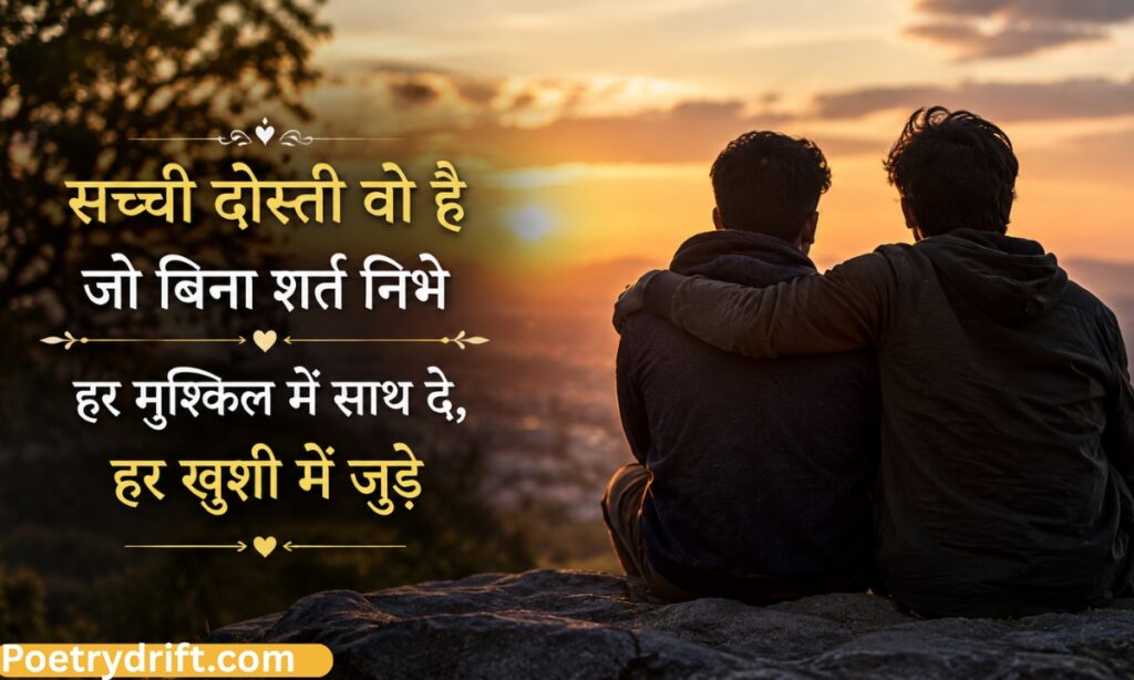 True Friendship Shayari – ट्रू फ्रेंडशिप शायरी