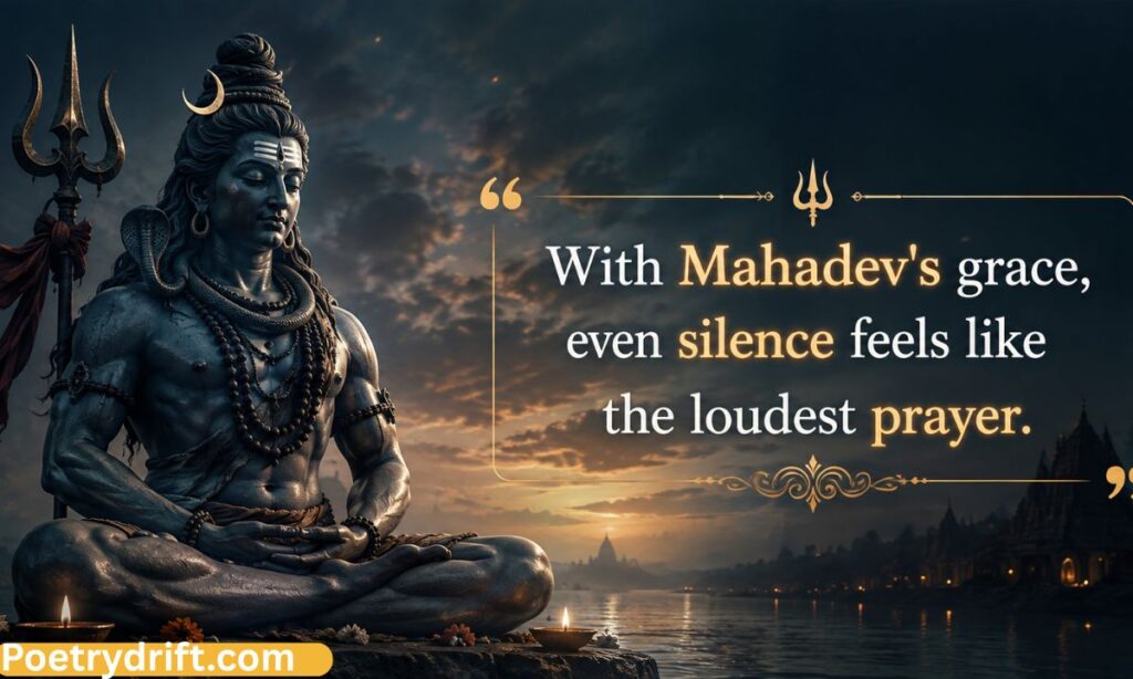 Two-Line Mahadev Quotes for WhatsApp & Instagram 💬