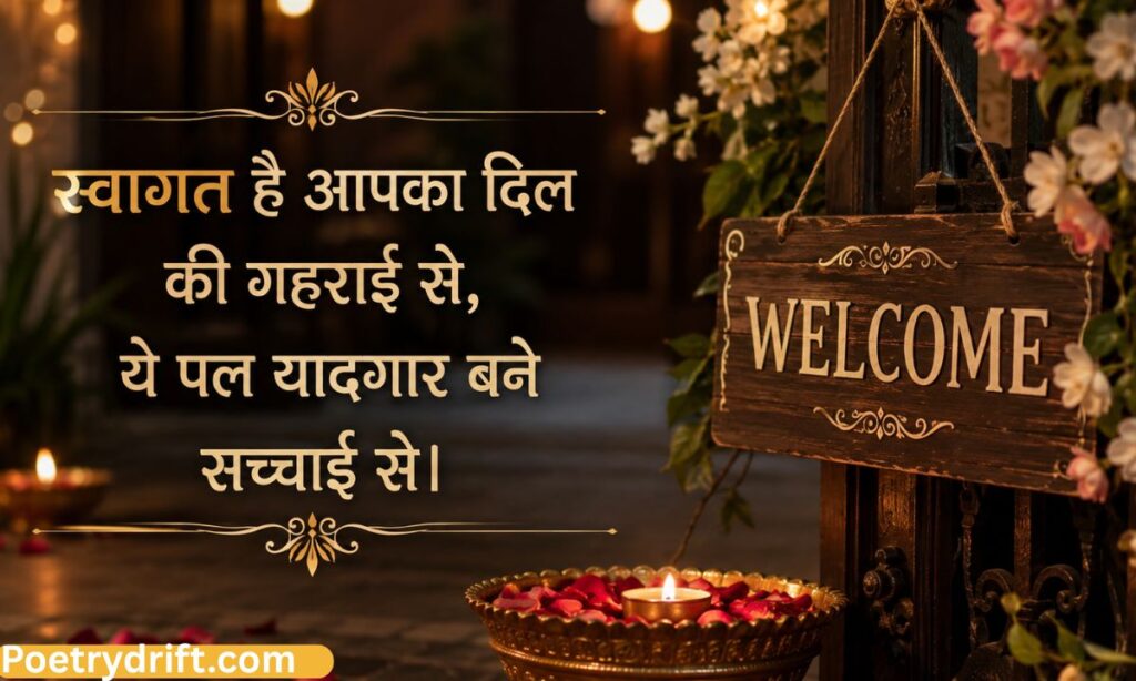 Welcome Shayari in Hindi