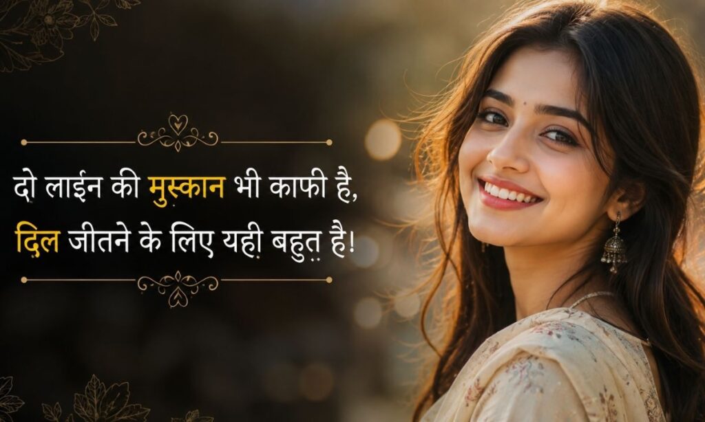 स्माइल शायरी हिंदी Two Line