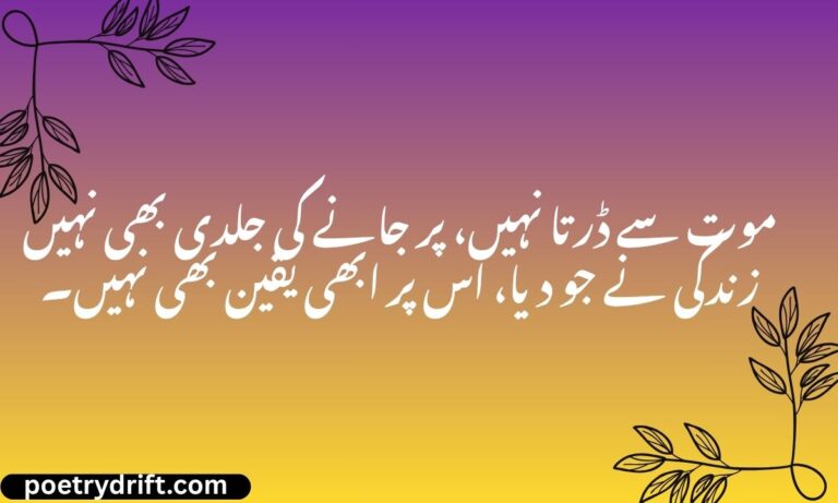 Death Poetry in Urdu Text – Best 2 Lines 206+ Shayari (2026)