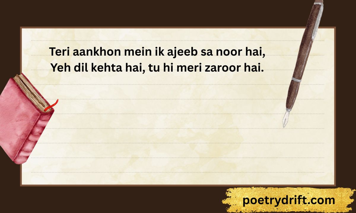 83+ 2 Line Eye Shayari in English – Cute, Romantic & Deep (2026)