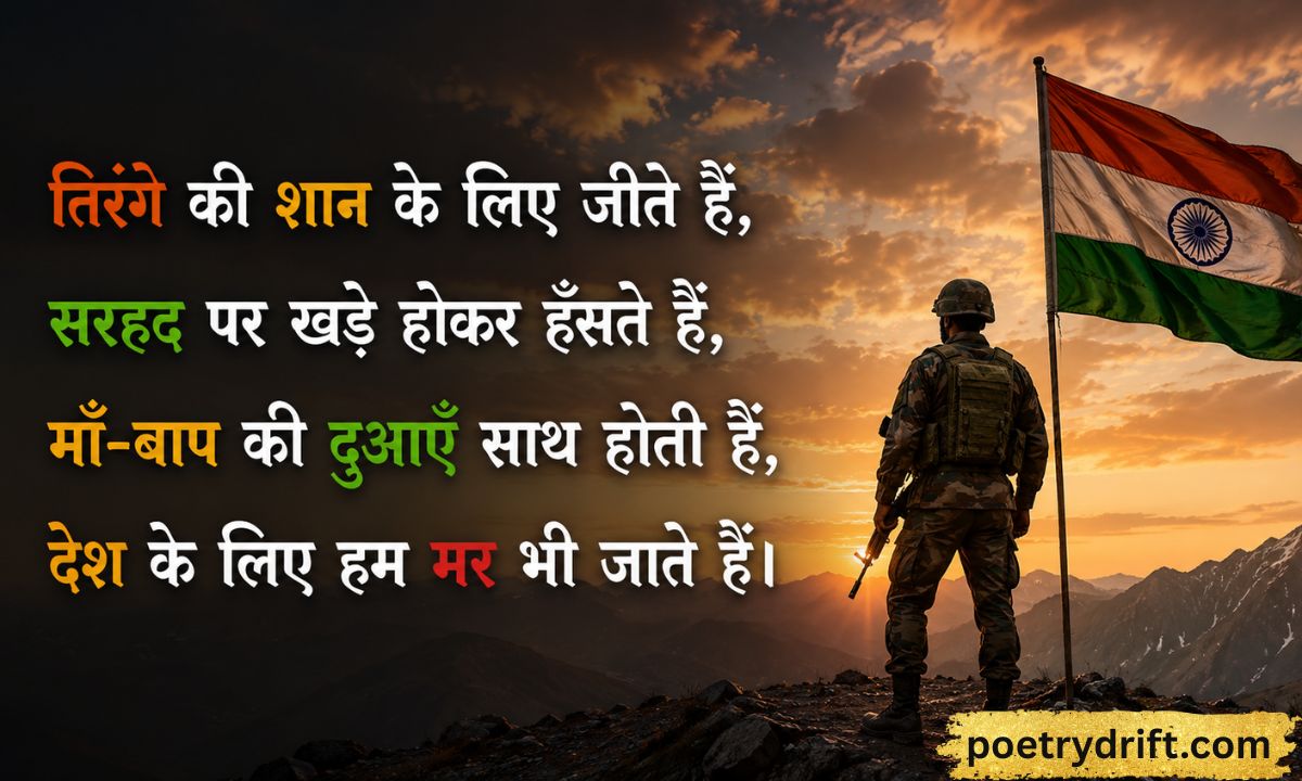 Best Indian Army Shayari in Hindi