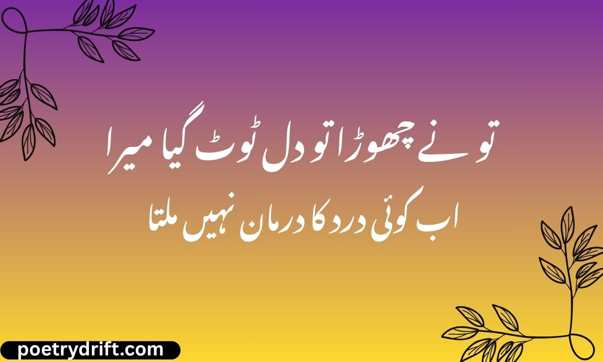 Top 43 Heart Broken Poetry in Urdu (2026)
