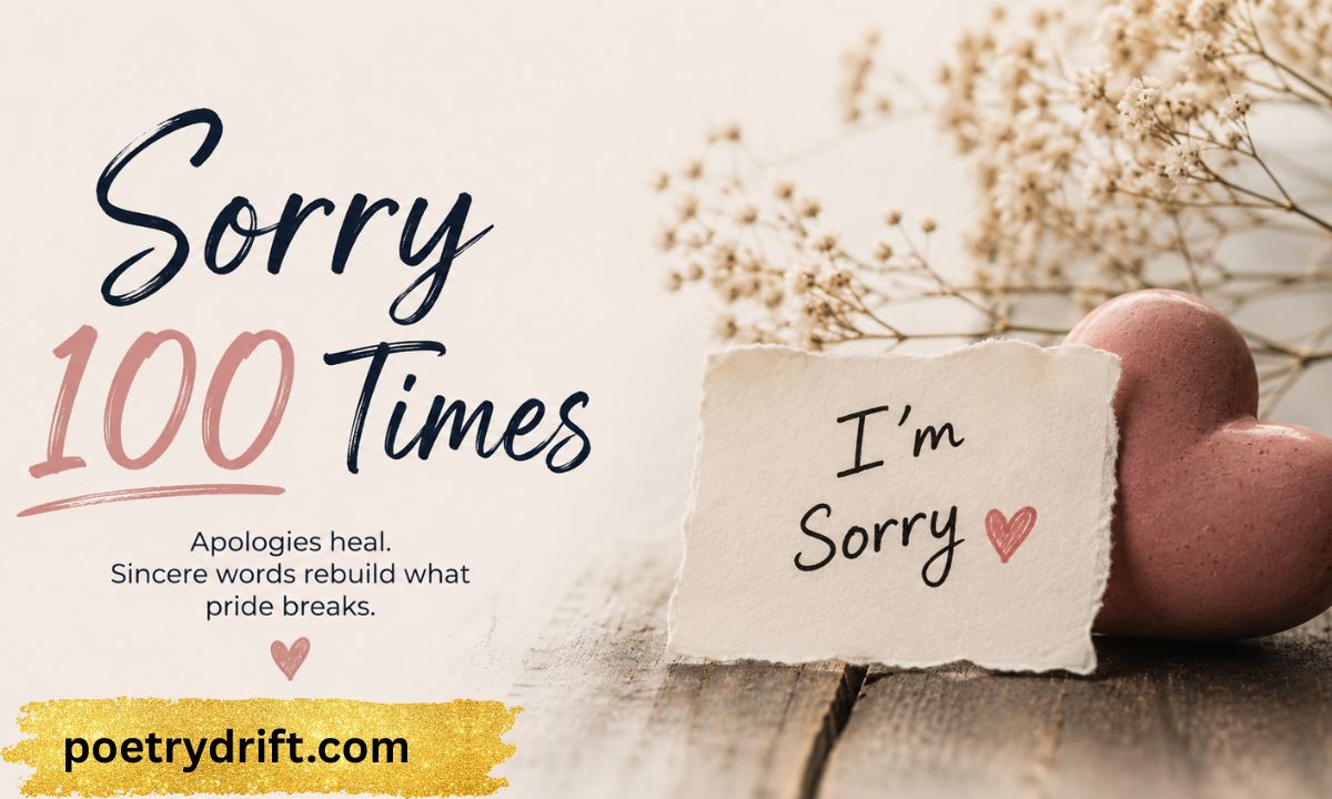 sorry 100 times