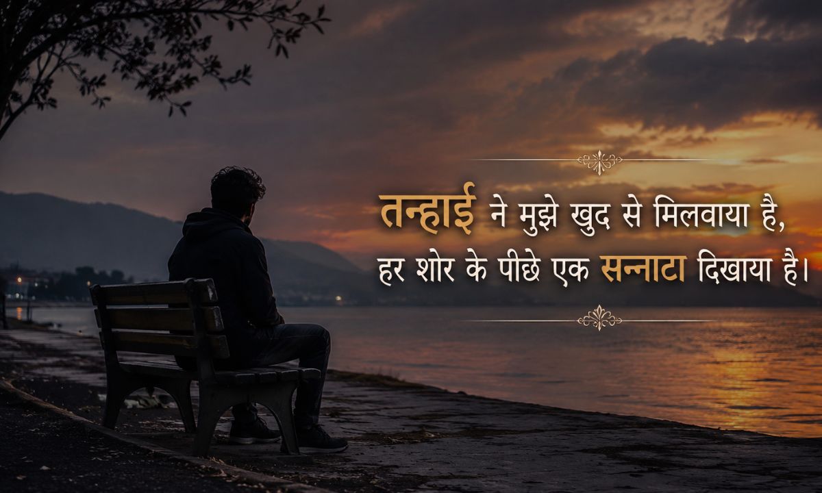 112+ Best 2 Line Alone Shayari in Hindi & Roman English (2026) Heart Touching Tanhai Shayari