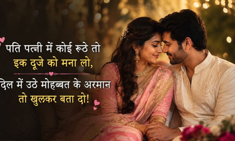 121+ Heart Touching Husband Wife Shayari in Hindi (2026) True Love & Romantic Pati Patni Shayari