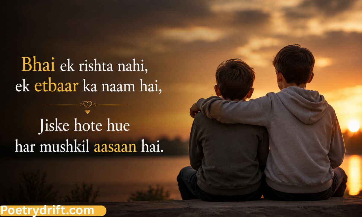 123+ Best Brother Shayari in English (2026) _ Heart Touching Bhai Ke Liye Shayari