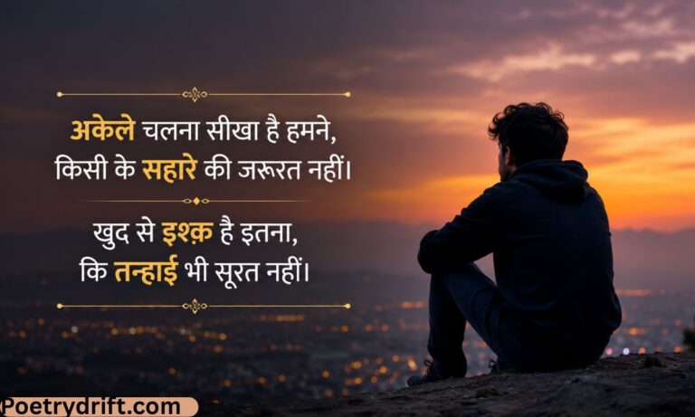 78+ Best Single Shayari in Hindi (2026) _ दिल छू लेने वाली सिंगल शायरी