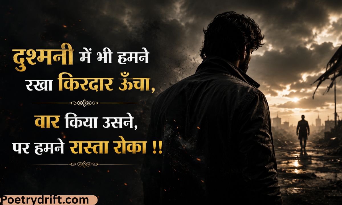 84+ Best Dushmani Shayari in Hindi (2026) _ दुश्मनी पर दमदार शायरी