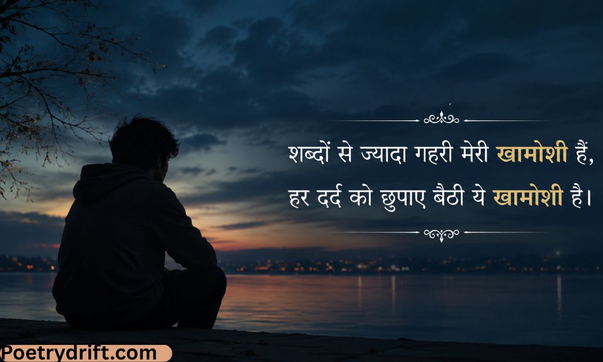 92+ Best Khamoshi Shayari in Hindi (2026) _ दिल छू लेने वाली खामोशी शायरी