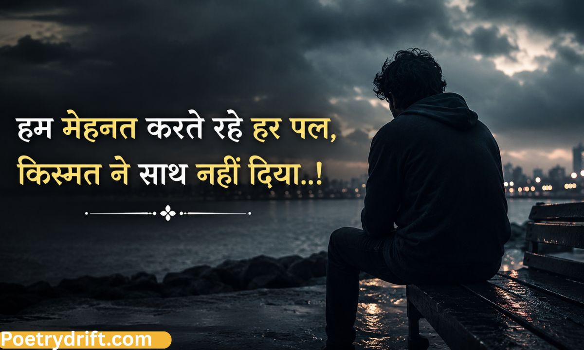 Best 119+ खराब किस्मत शायरी (2026) _ Kharab Kismat Shayari in Hindi