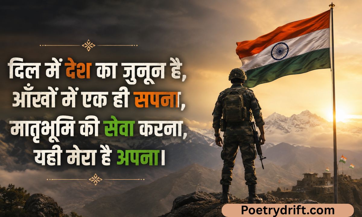 Best 150+ Army Motivational Shayari in Hindi देशभक्ति और जोश से भर देने वाली शायरी (2026)