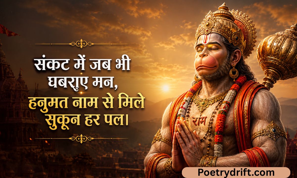 Best 183+ जय हनुमान शायरी Hanuman Shayari Status in Hindi (2026)