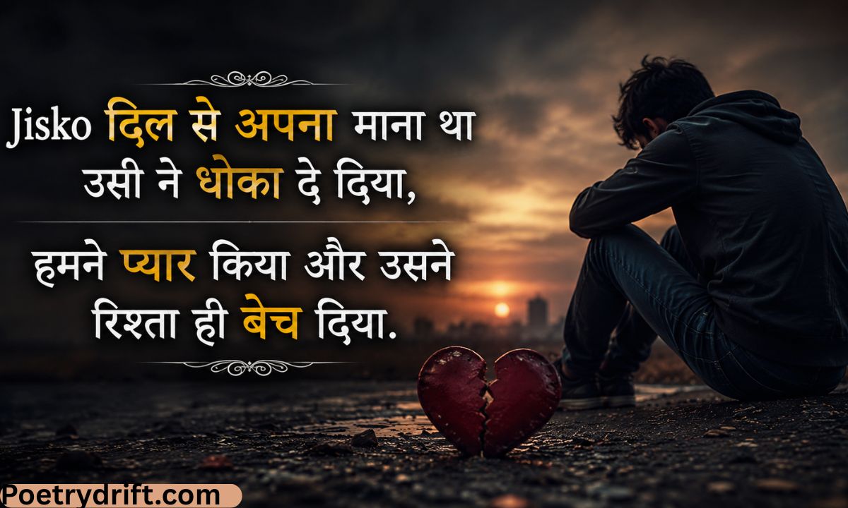 Dhoka Shayari in Hindi (2026) – Dil Tordne Wali Shayari