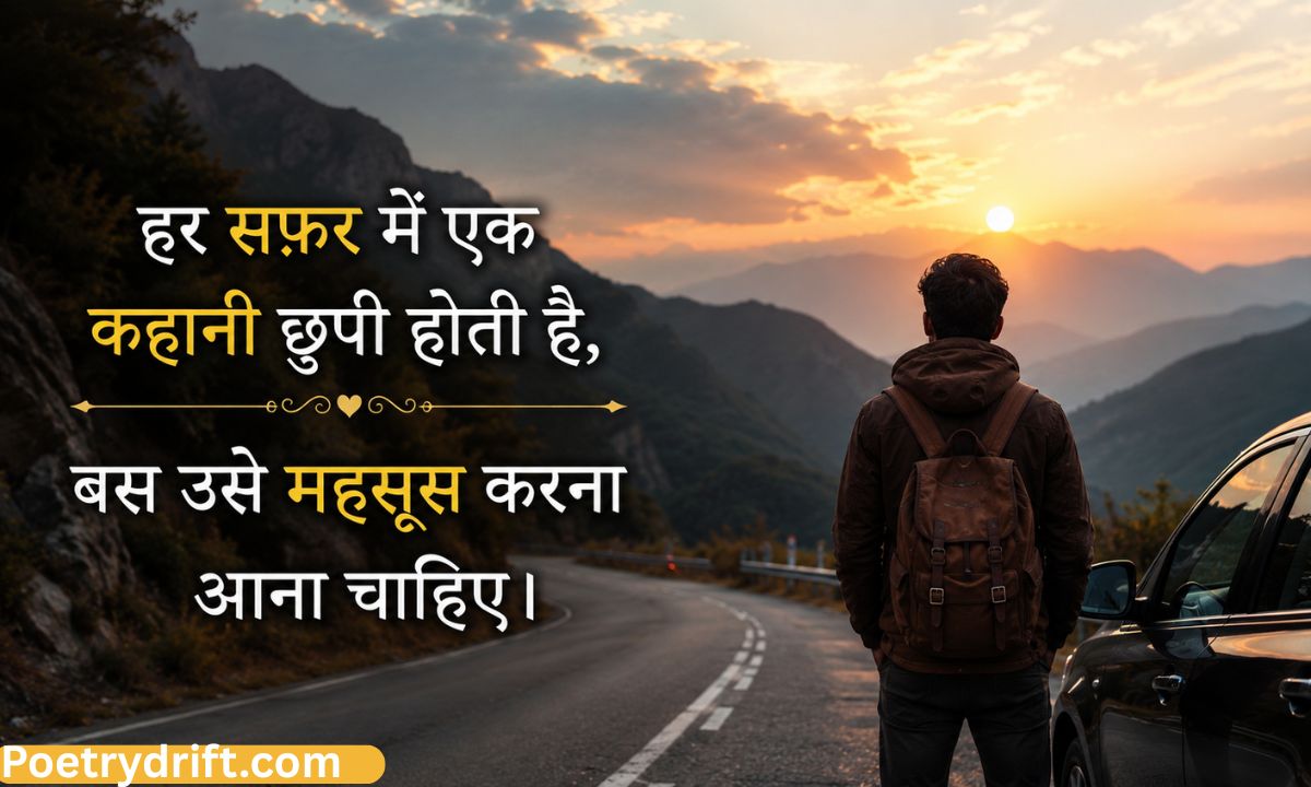 Top 231+ Safar Shayari in Hindi _ Best Travel Quotes & Status Captions (2026)