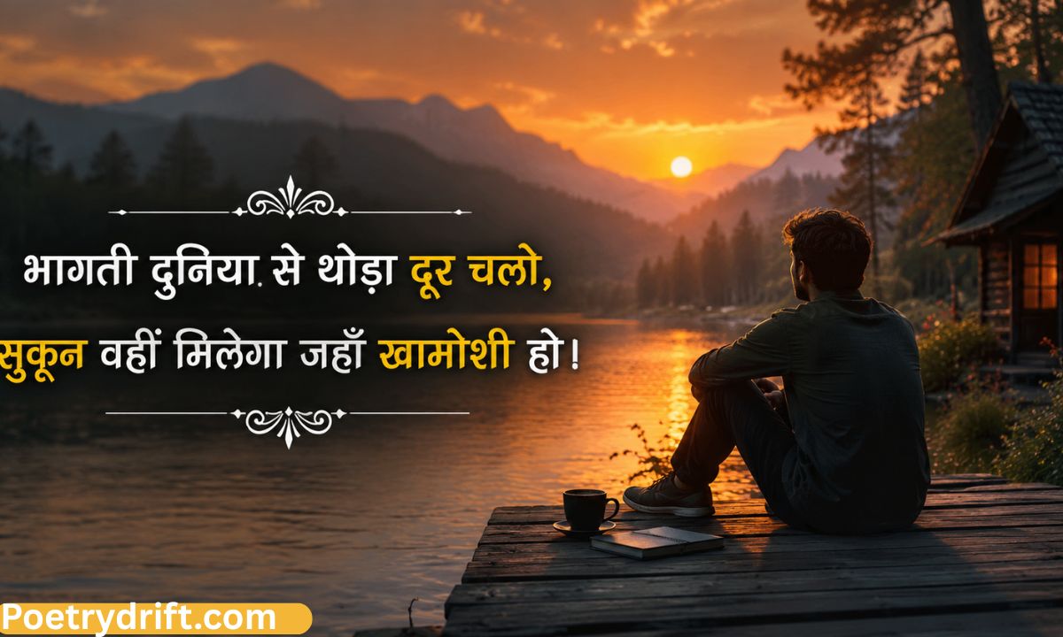 109+ Heart Touching Sukoon Shayari in Hindi _ दिल को सुकून देने वाली शायरी