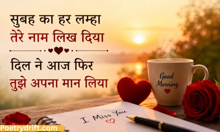 121+ Good Morning Love Shayari & Miss You Shayari in Hindi (2026)