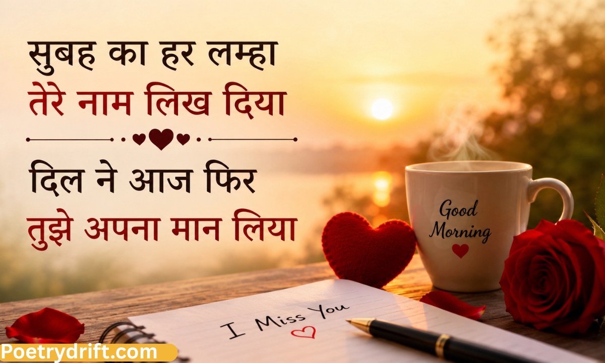 121+ Good Morning Love Shayari & Miss You Shayari in Hindi (2026)