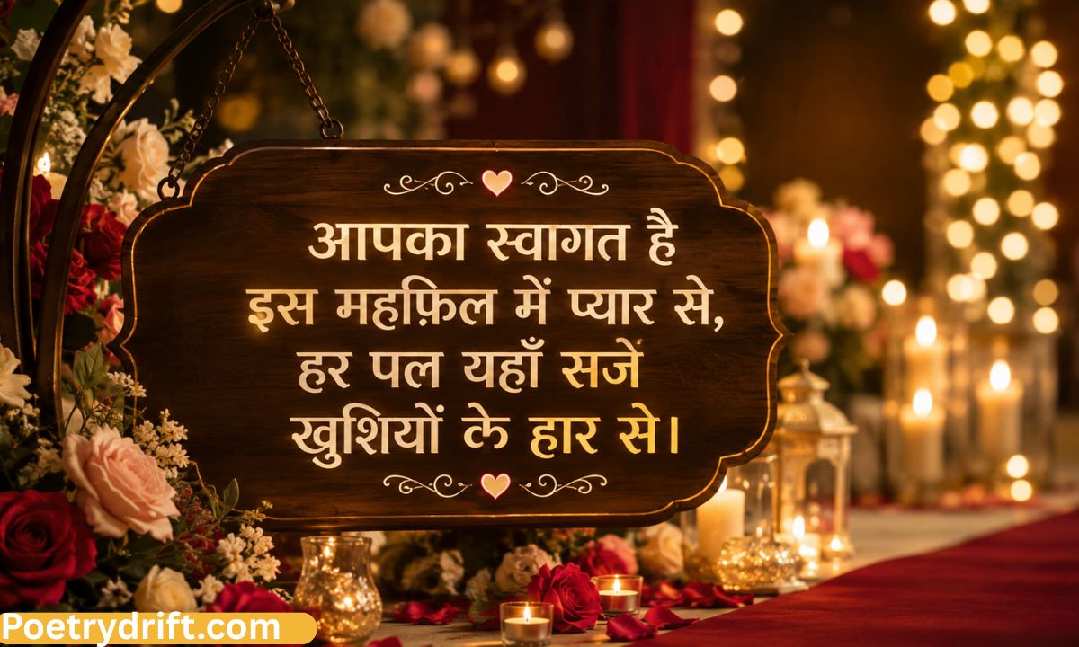 131+ Best Welcome Shayari in Hindi – दिल छू लेने वाली Welcome Shayari Collection 💖