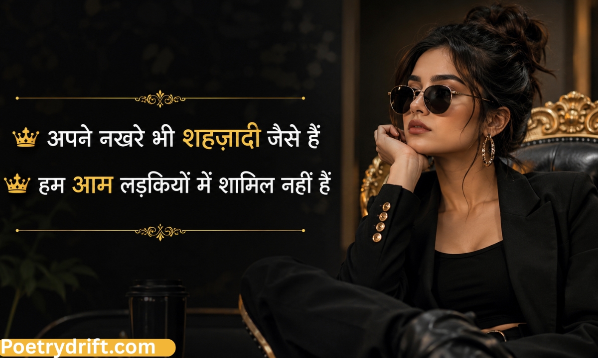 203+ Female Attitude Shayari _ Best Girls Attitude Shayari & Status (2026)