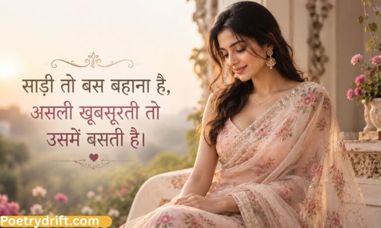 Best Saree Shayari in Hindi (2026) _ 126+ Love, Beauty & Attitude Shayari