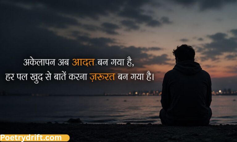 Latest 196+ Akelapan Shayari _ Sad, Broken Heart & Emotional Shayari