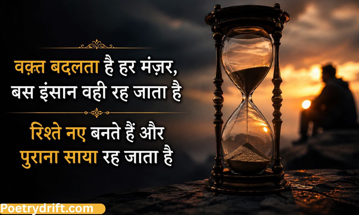 Latest Waqt Shayari in Hindi 2026 _ 2 Line Time Shayari & Status